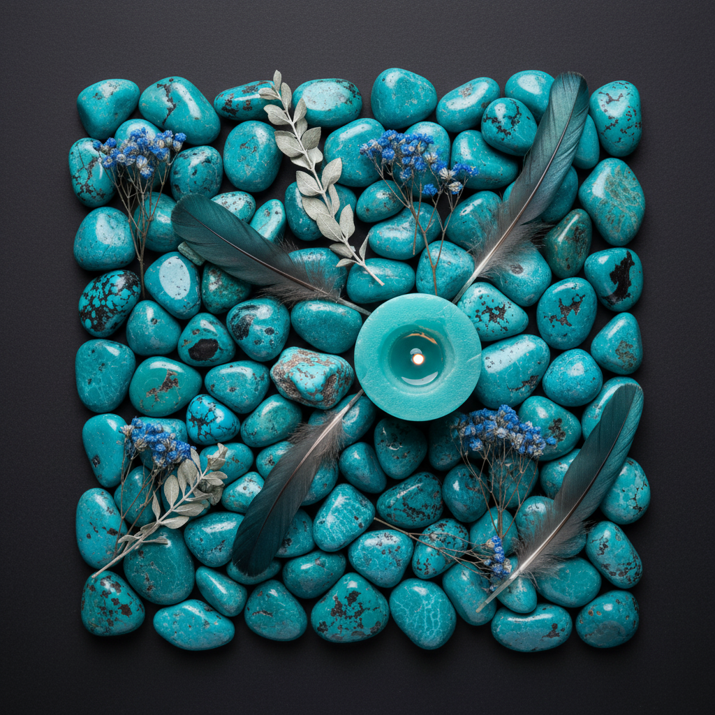 Chrysocolla Flat Lay