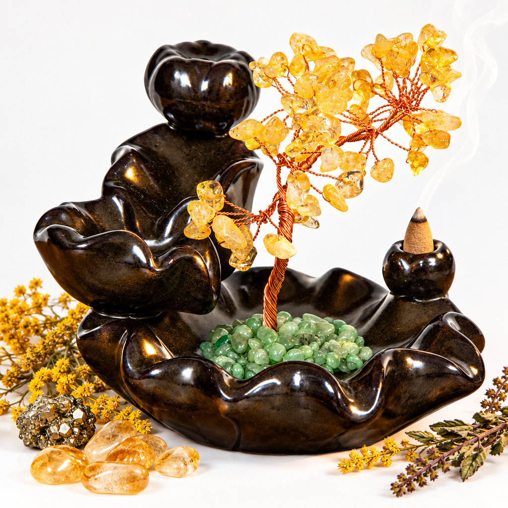 Citrine Crystal Tree Burner Hero