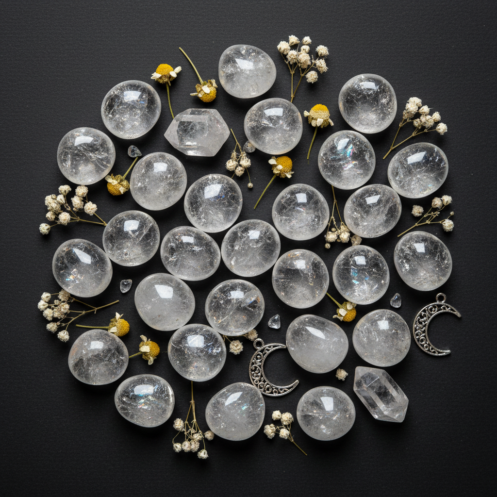 Clear Quartz Flat Lay