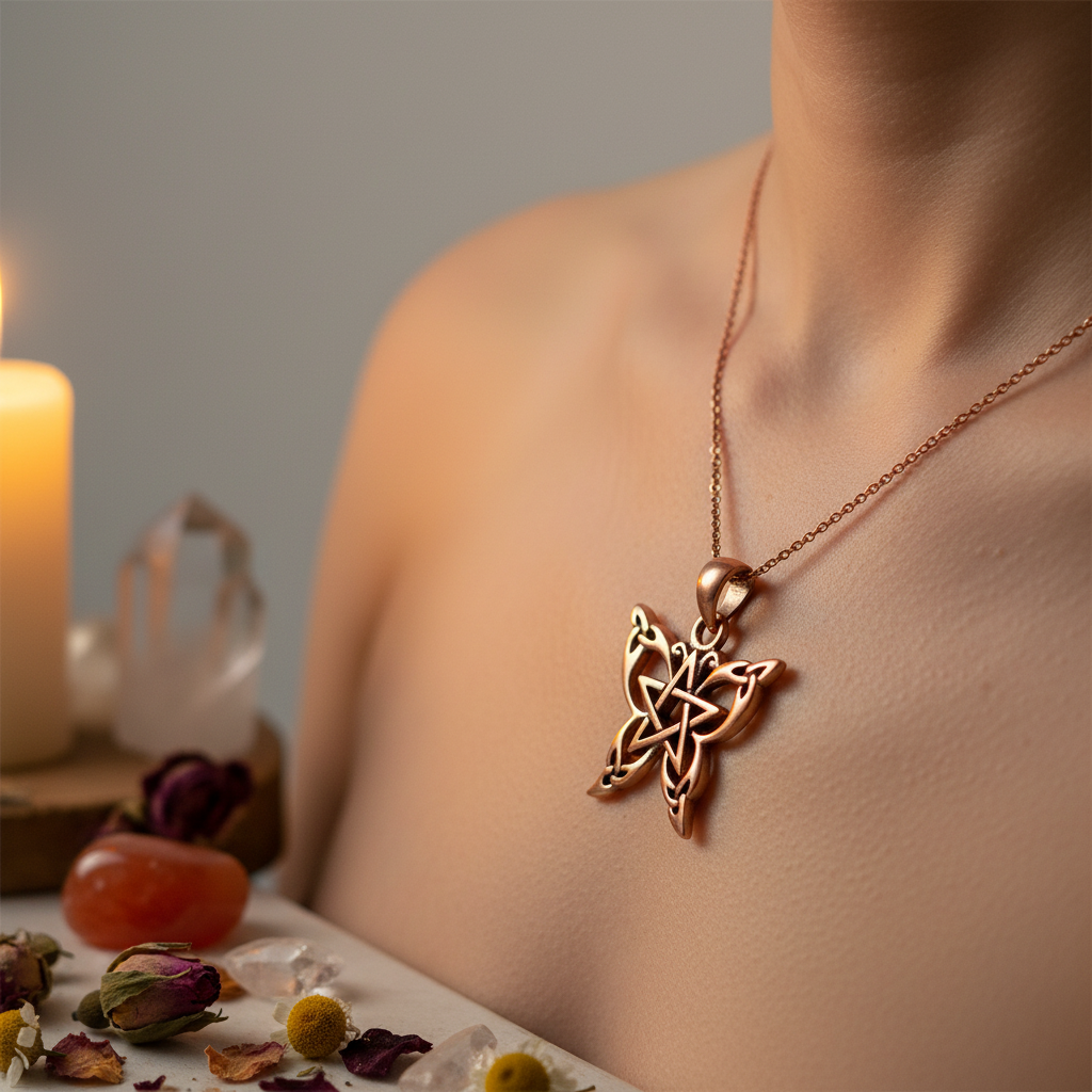 Copper Butterfly Pentacle Lifestyle
