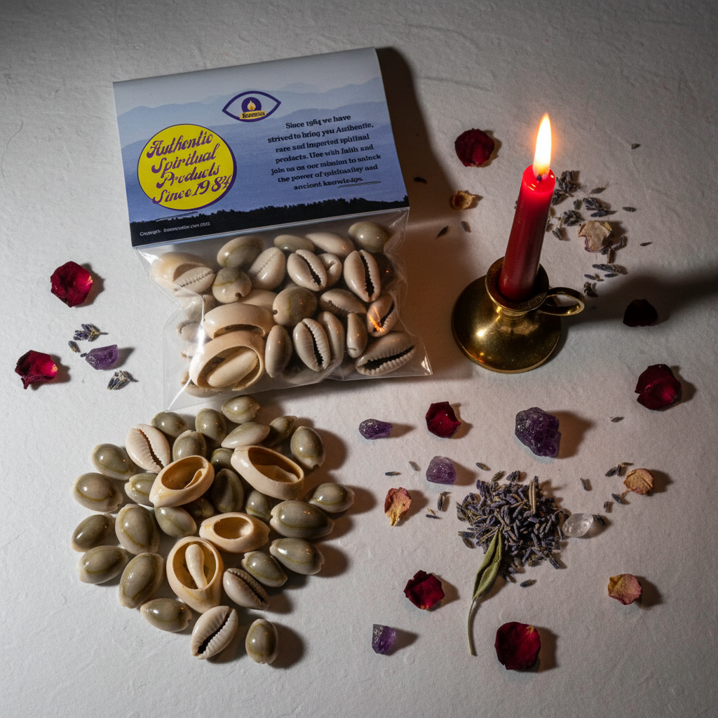 Cowrie Shells Flat Lay