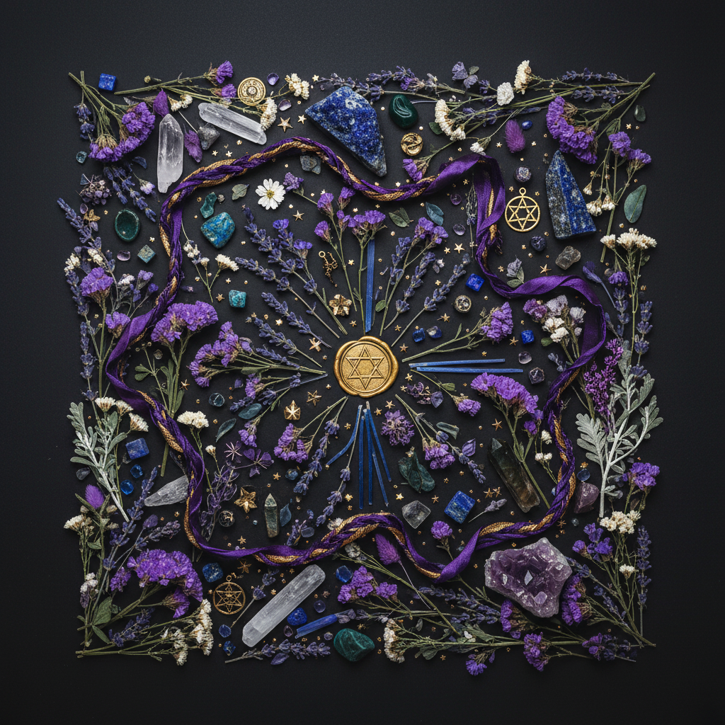 Crowley Tarot Flat Lay