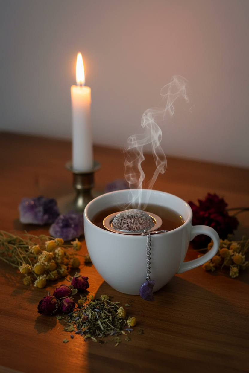 Crystal Moon Tea Ball Lifestyle