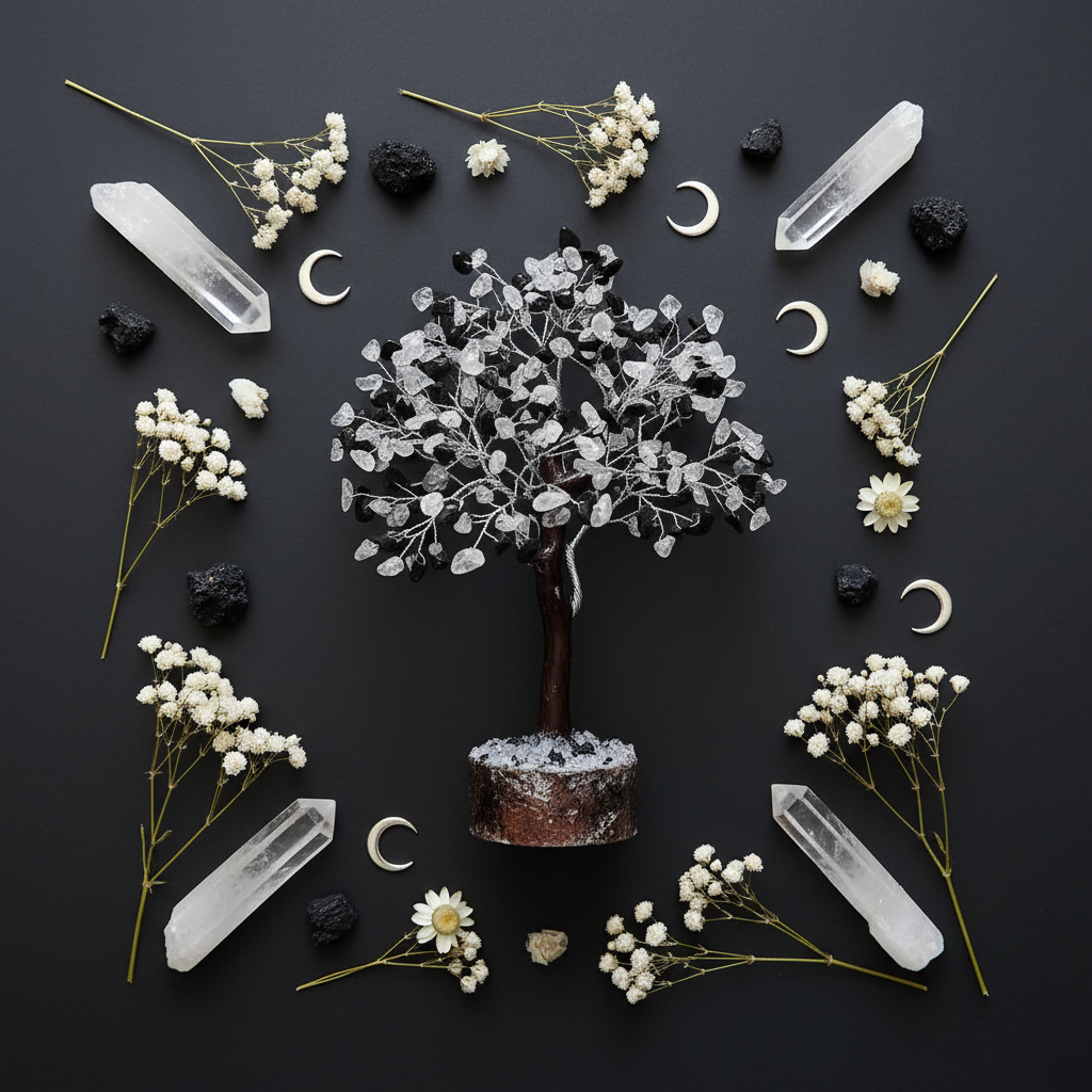 Crystal Tree Flat Lay