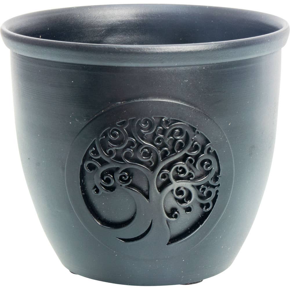 Tree of Life Metal Smudge Pot – Small