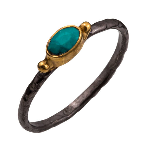 Demure Turquoise Band Ring Size 8