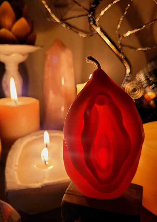 Vulva Candle, The Sacred Path, Yoni, Beeswax
