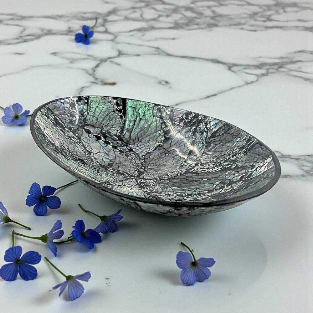 Abalone Shell Bowl - Natural Iridescent Smudge Bowl