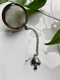 Silver Mushroom Fairy Tea Ball Infuser – 2" Stainless Steel Loose Leaf Strainer