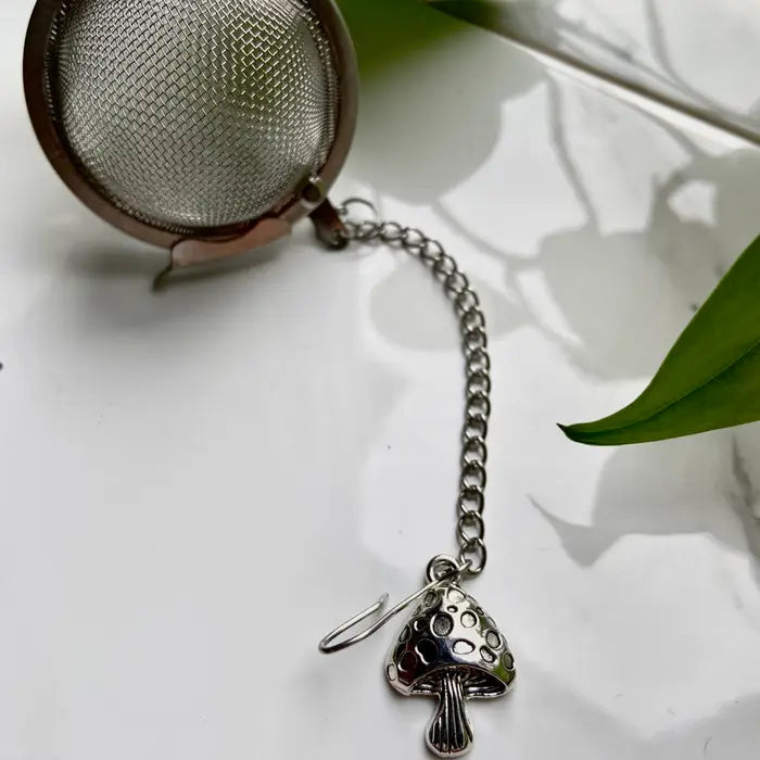 Silver Mushroom Fairy Tea Ball Infuser