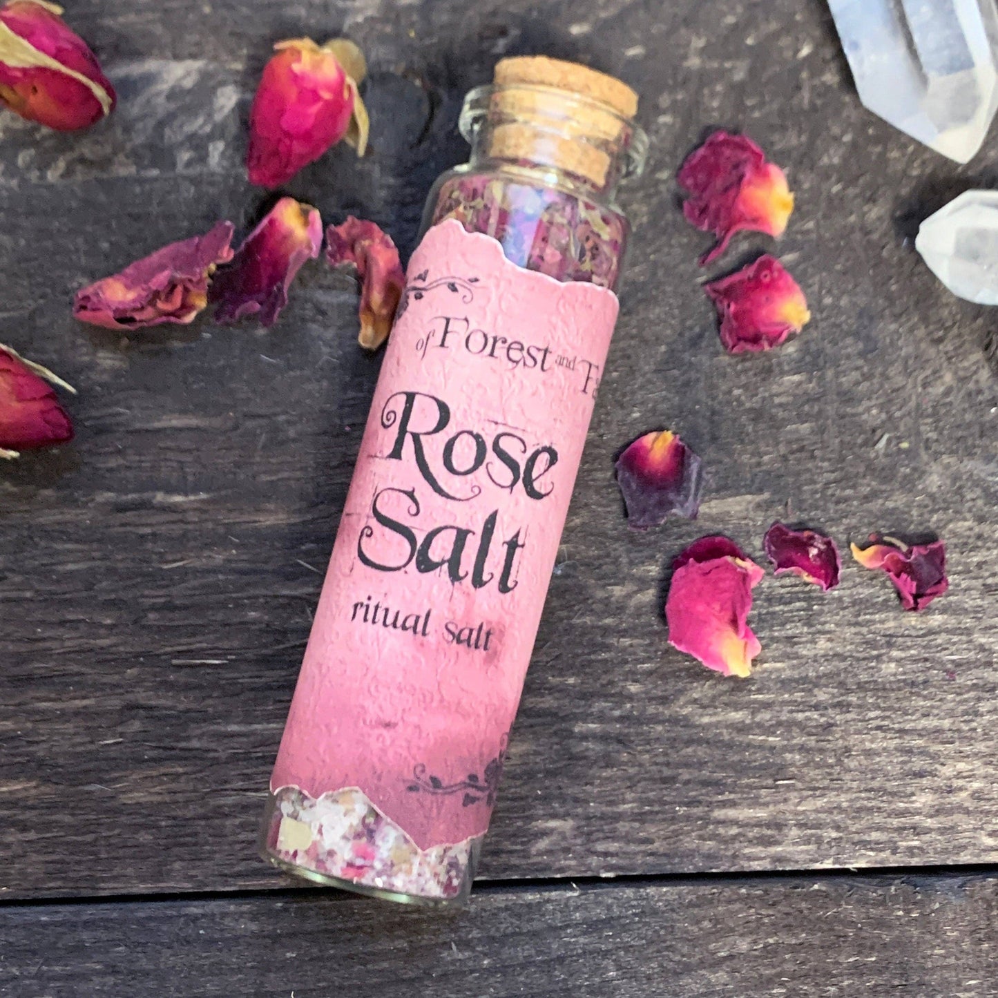 Rose Ritual Salt • Enchanted salt for spell work