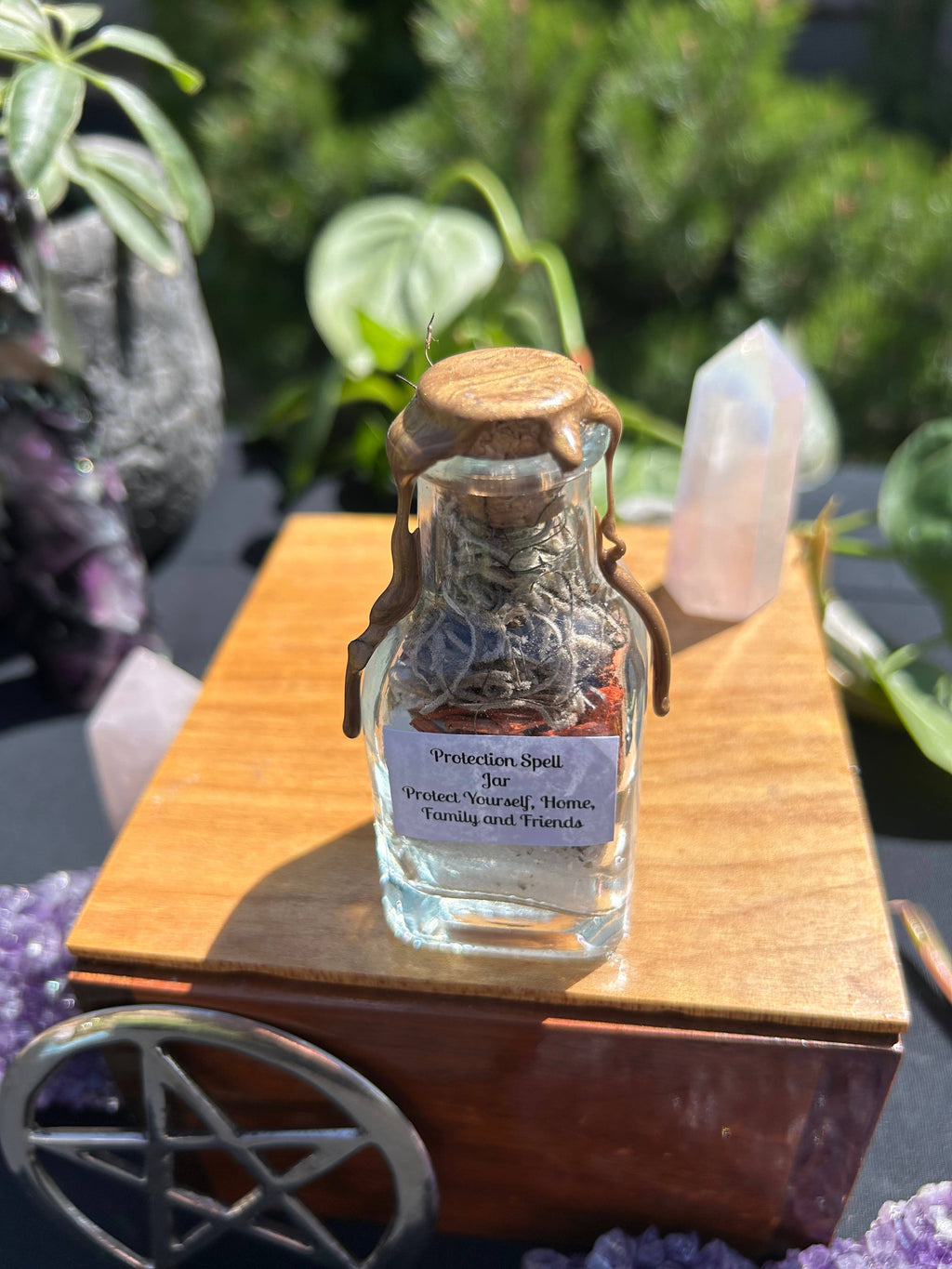 Protection Spell Jar - Handcrafted Shield for Self, Home & Family