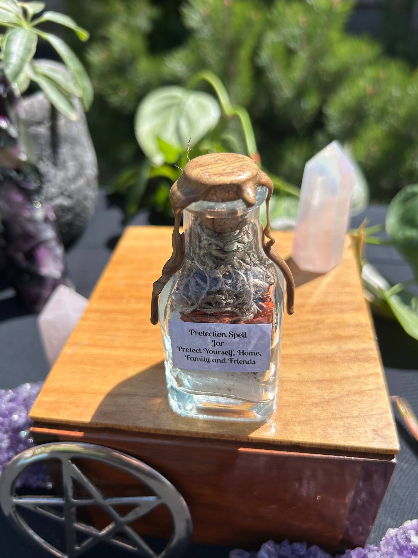 Protection Spell Jar - Handcrafted Shield for Self, Home & Family