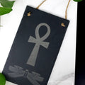 10" Ankh and Scarab Egyptian Wall Hanging Sign