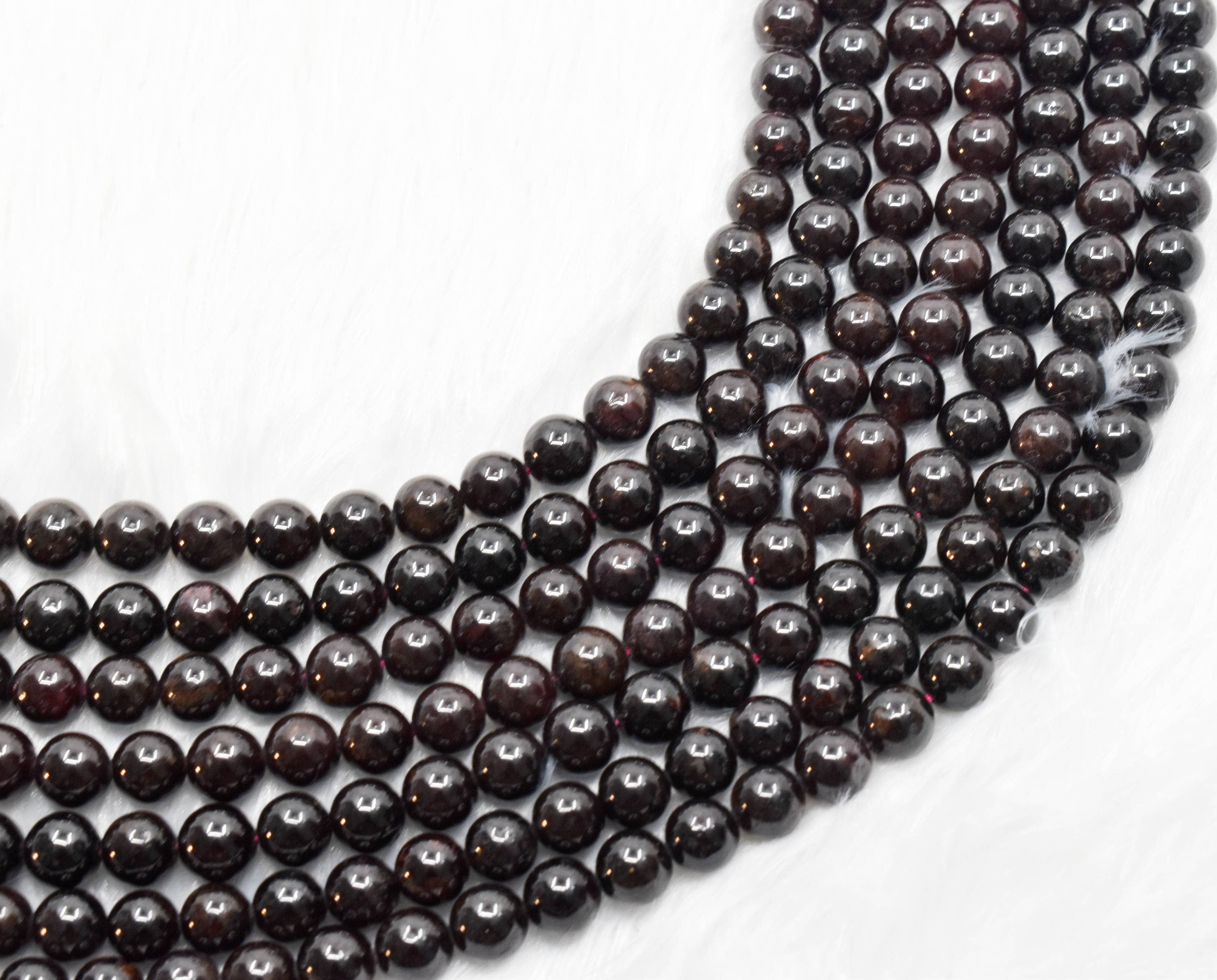Garnet Beads 6mm | Natural Gemstone Beads for Jewelry Making