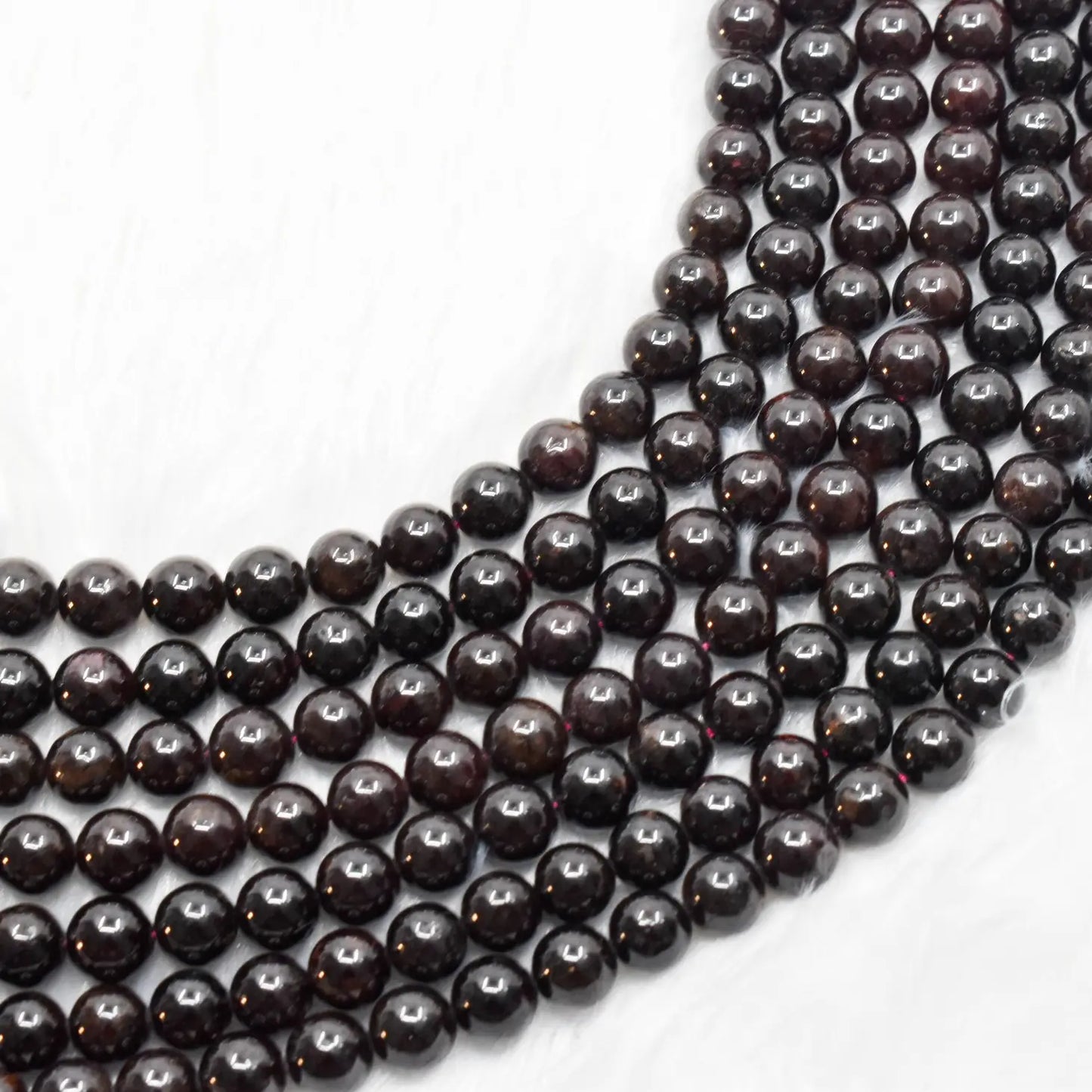 Garnet Round Beads 6mm