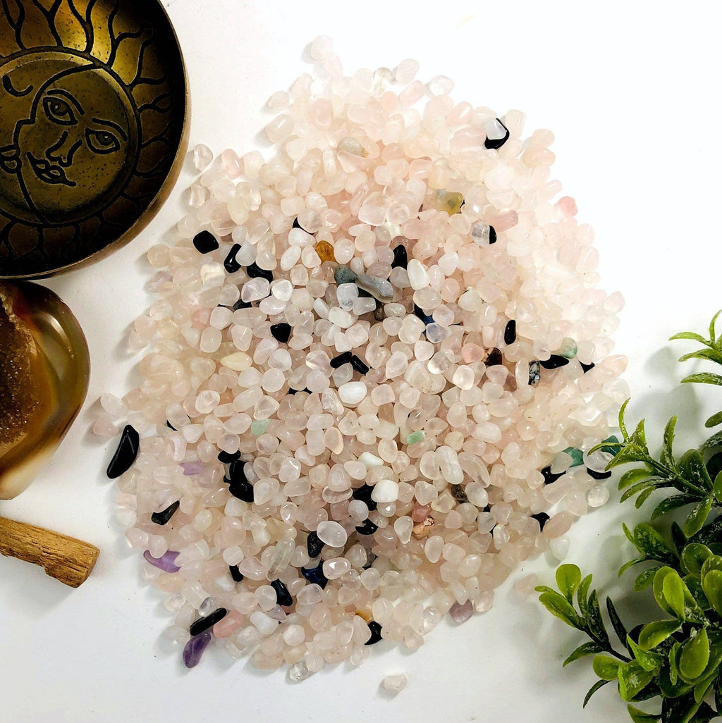 Rose Quartz Crystal Chips - Love & Healing Energy