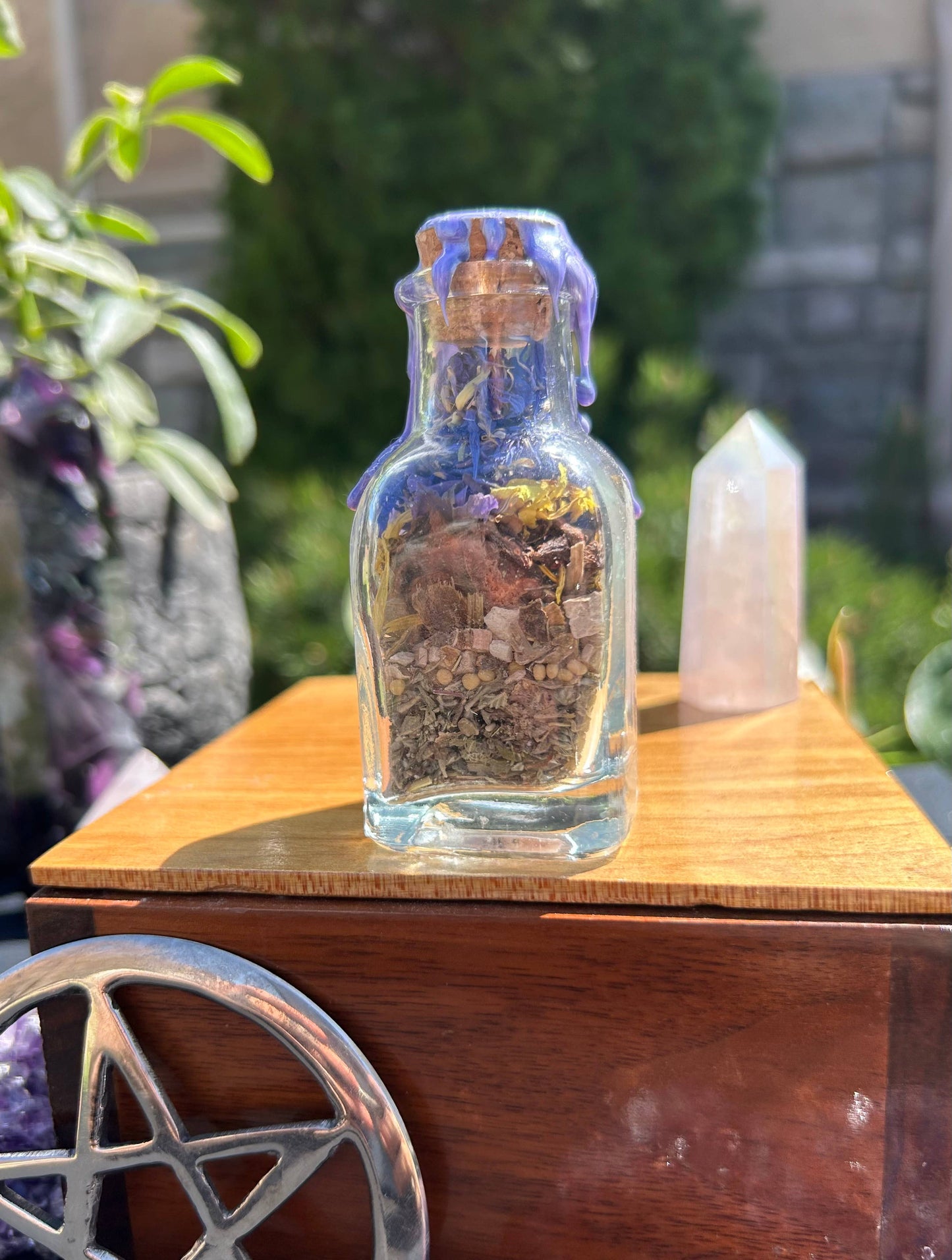 Psychic Enhancement Spell Jar - Intuition, Divination & Third Eye Activation