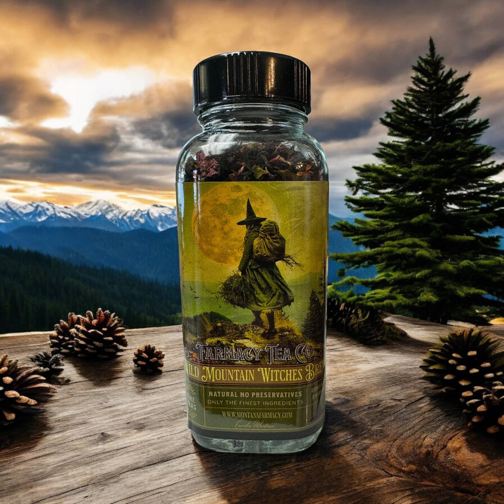 Wild Mountain Witch Tea - Witches Brew Blend for Dark Academia & Cottage Magic