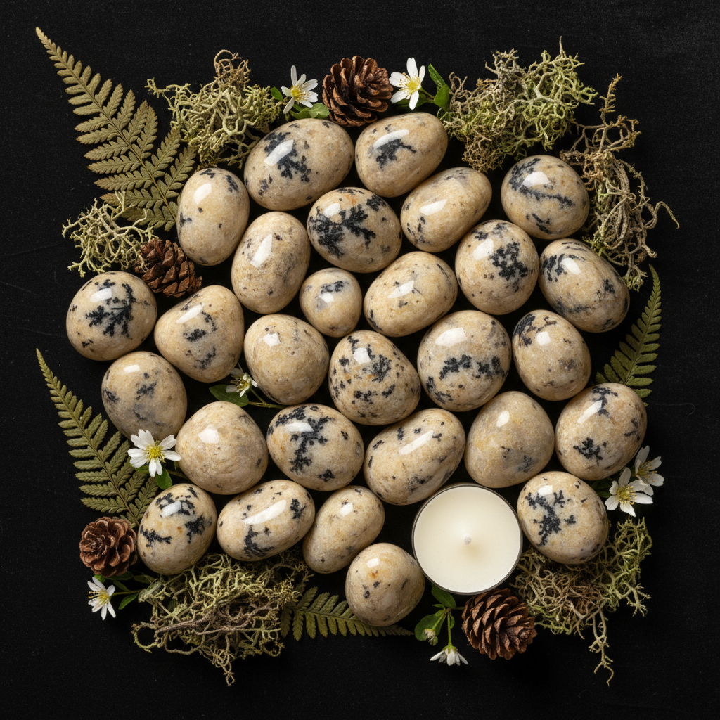 Dendritic Agate Flat Lay