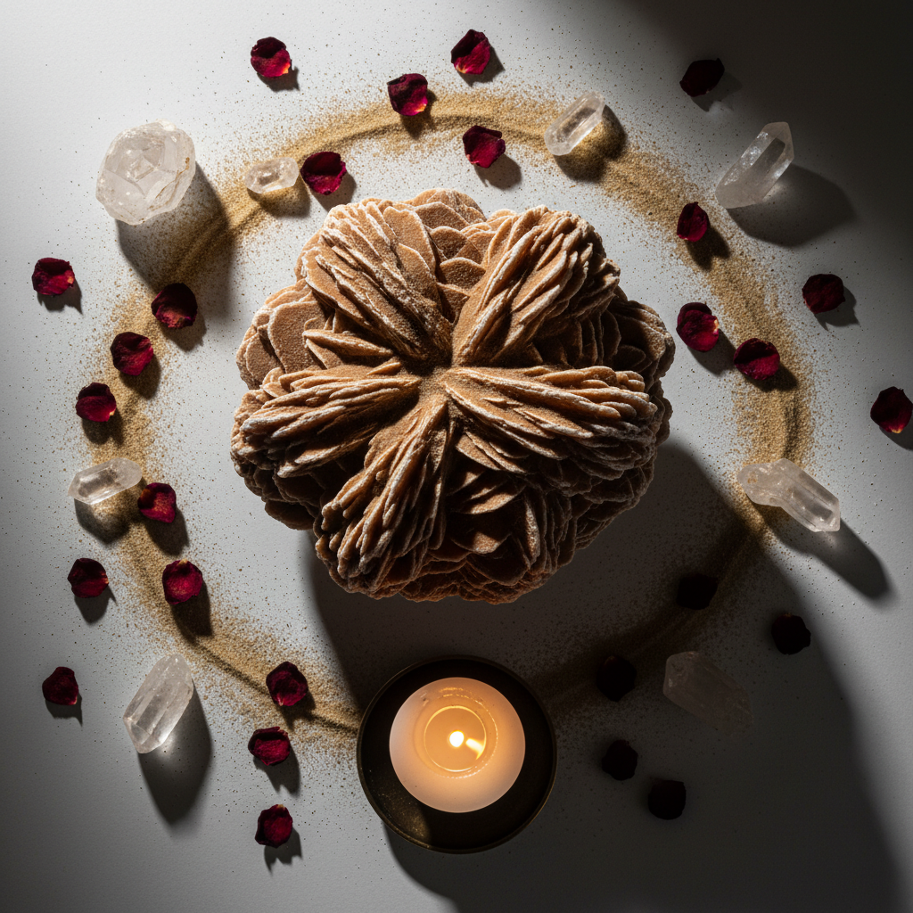 Desert Rose Flat Lay Light