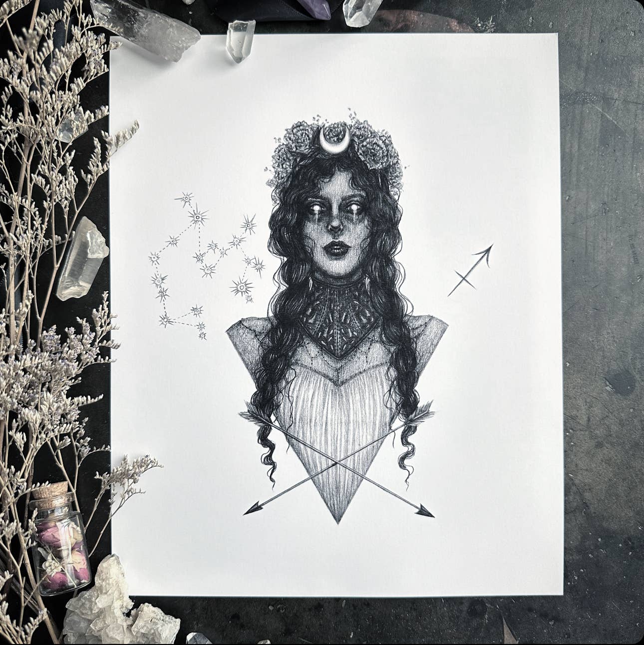 Sagittarius Goddess Fine Art Print - Astrology - Zodiac