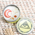 Crystal Candle Intention Fearless - Strength & Courage