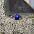 Lapis Ring Rose Gold size 8