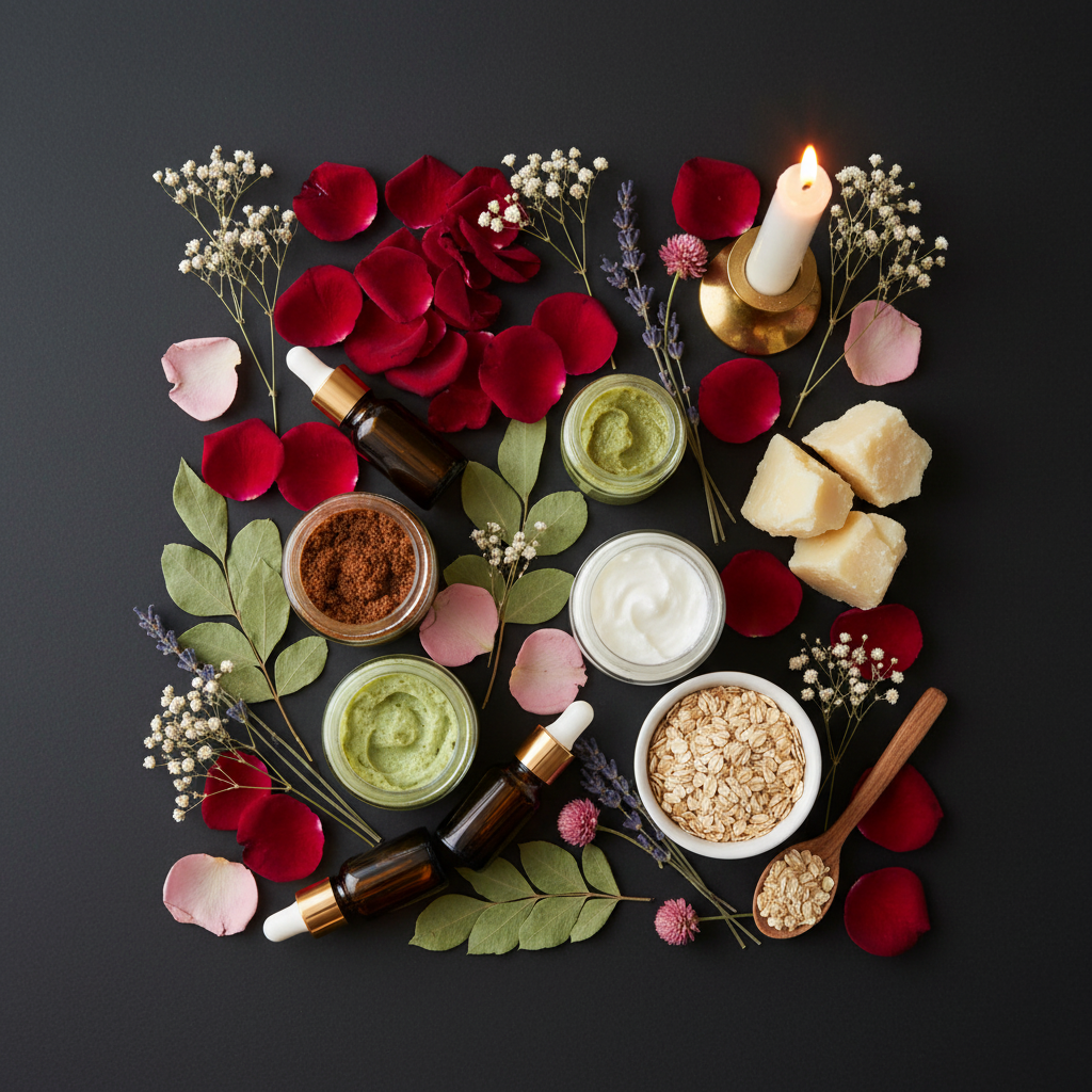 DIY Beauty Flat Lay