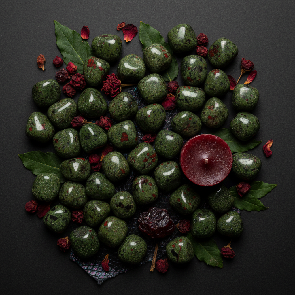 Dragon Blood Jasper Flat Lay
