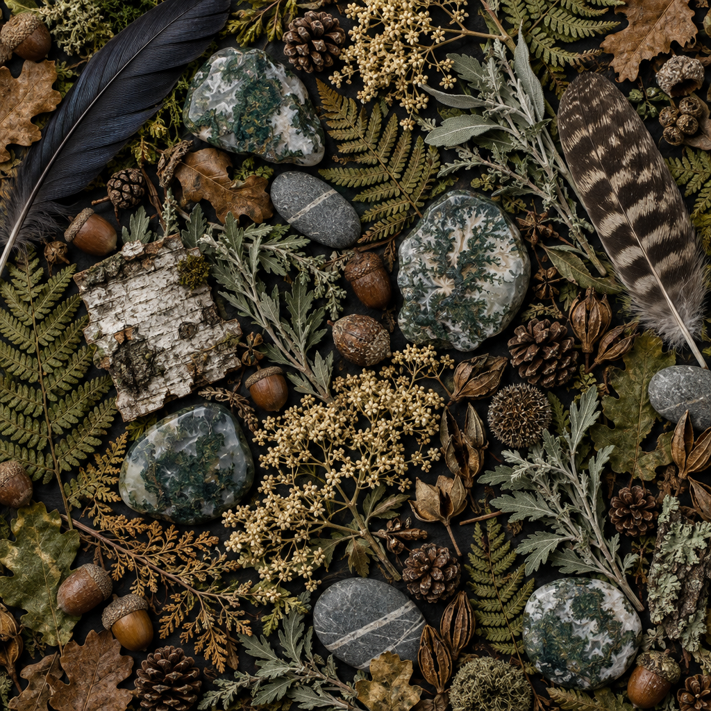 Druid Animal Oracle Flat Lay
