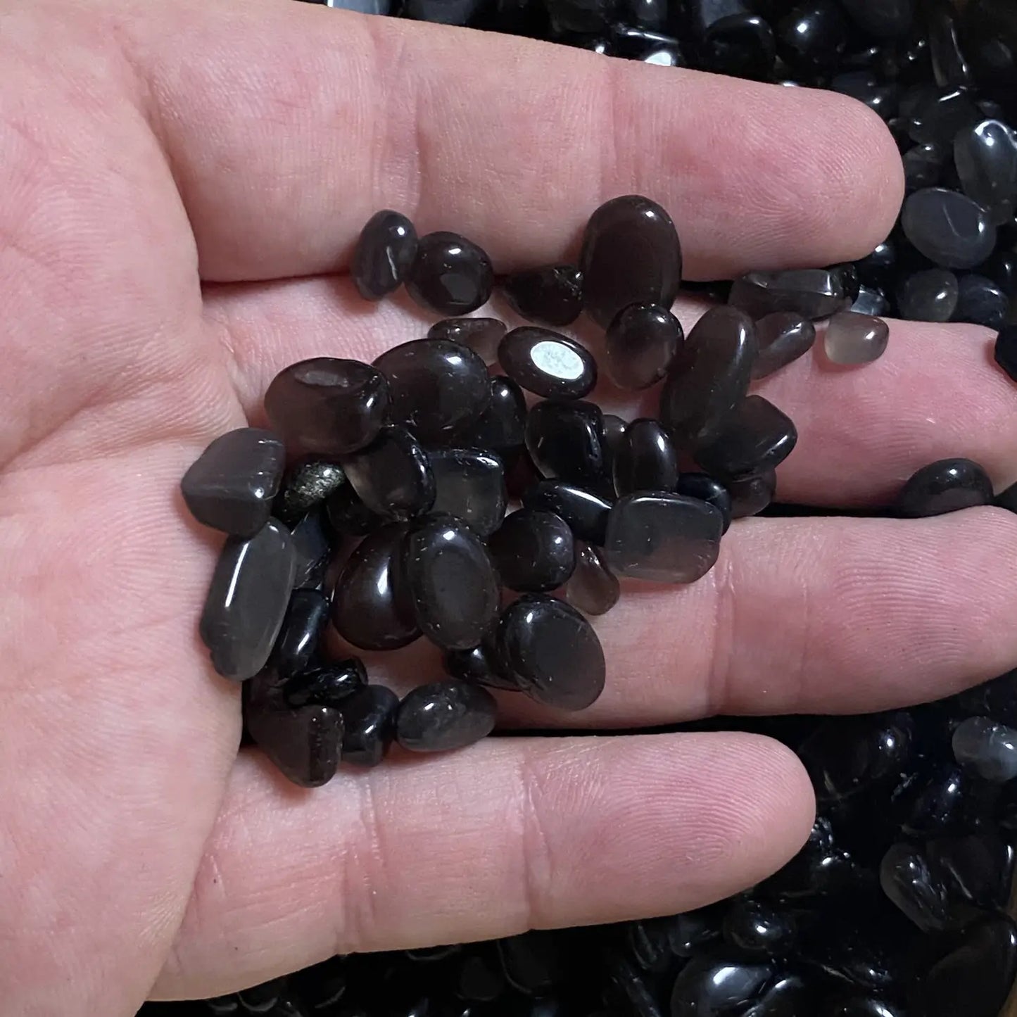 Crystal Chips Black Obsidian