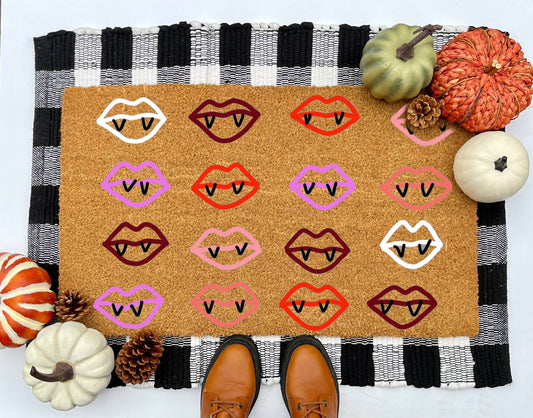 Vampire Lips Coir Doormat