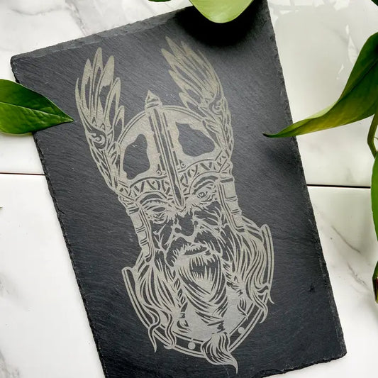 10" Slate Odin Bust Hanging Sign