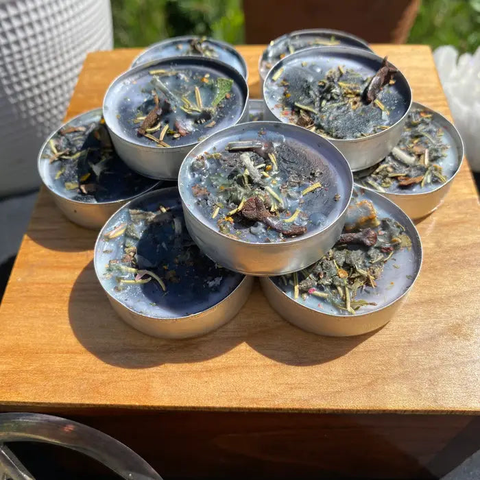 Tea Light Spell Candles - Handcrafted Ritual Candles