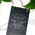 10" Slate Viking Quote Wall Hanging