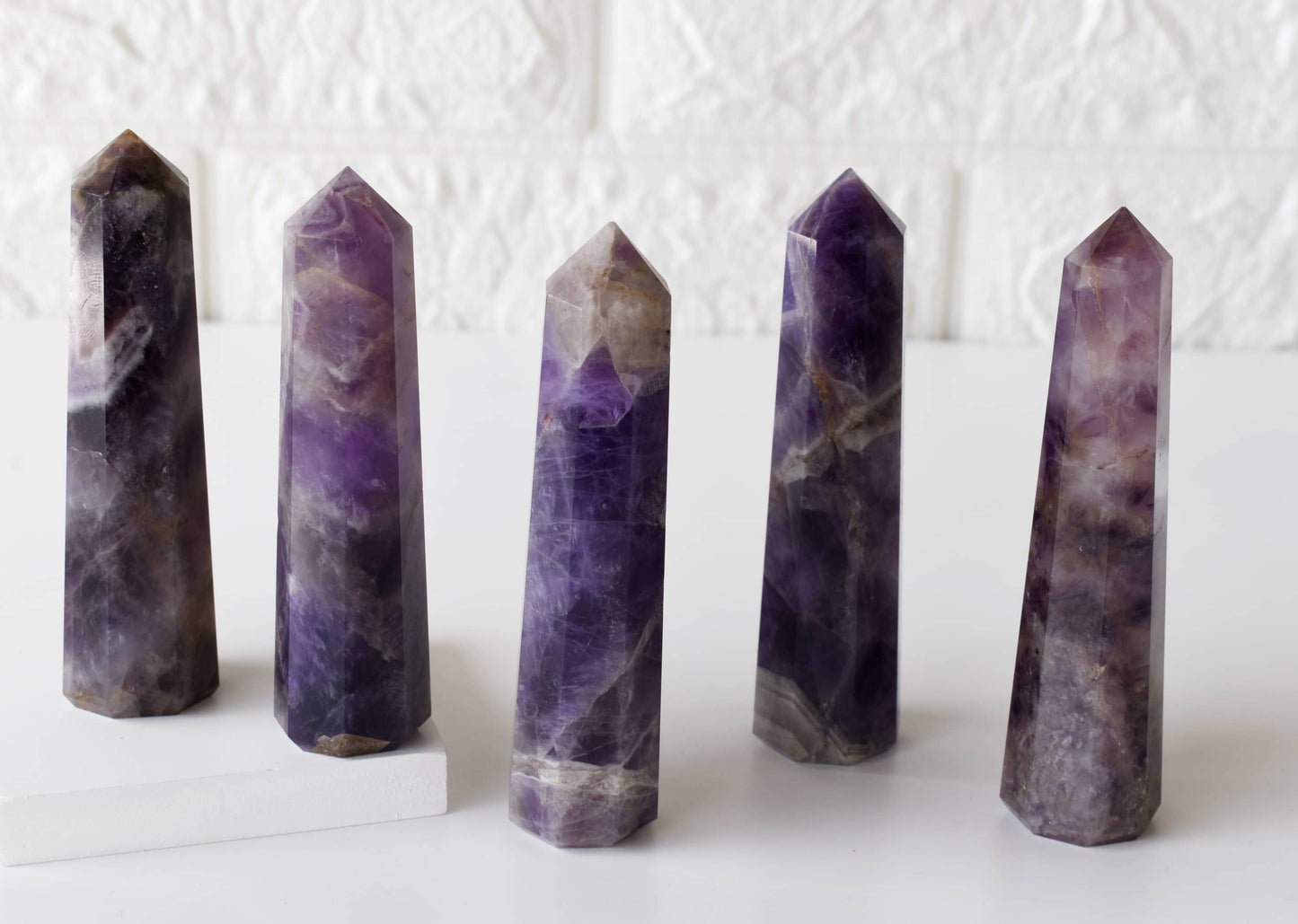 Amethyst Crystal Tower | Healing Obelisk Point | Natural Gemstone Tower