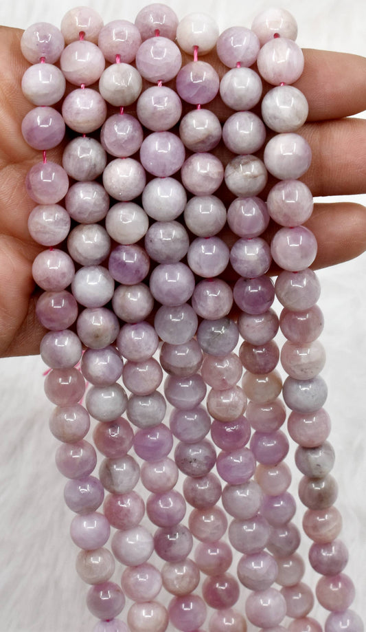 Kunzite Beads 6mm | Natural Healing Gemstone Beads for Jewelry Making