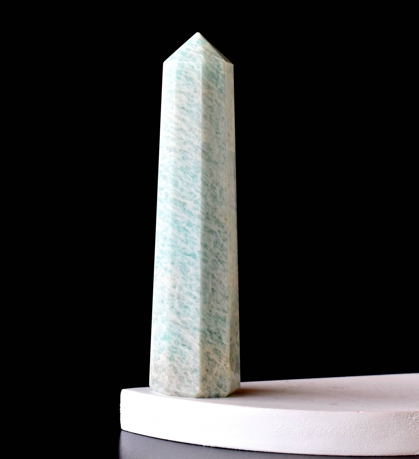 Amazonite Crystal Tower | Healing Obelisk Point | Natural Gemstone Tower
