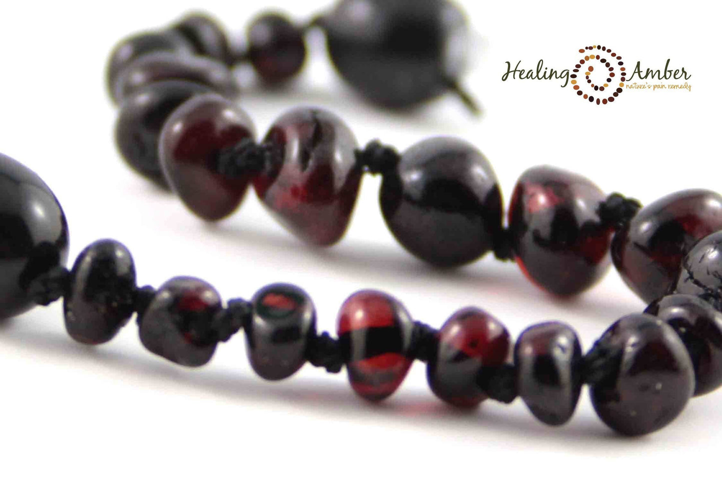 Baltic Amber Necklace - Molasses Circle 13"