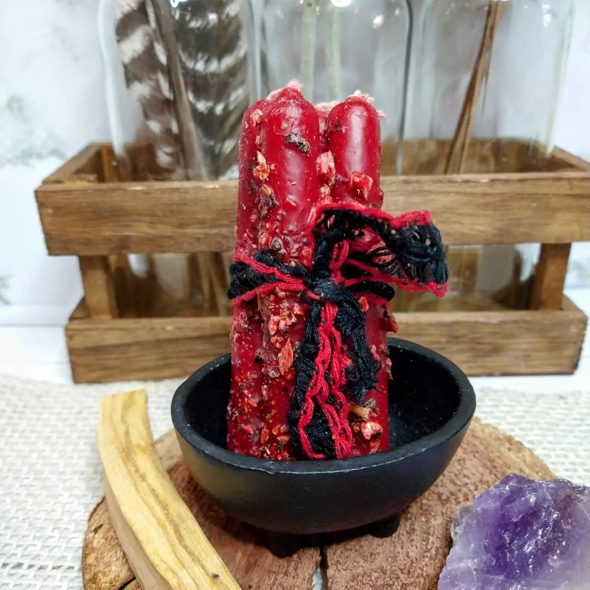 Hand Dipped Intention Candles - Ritual Taper Candles