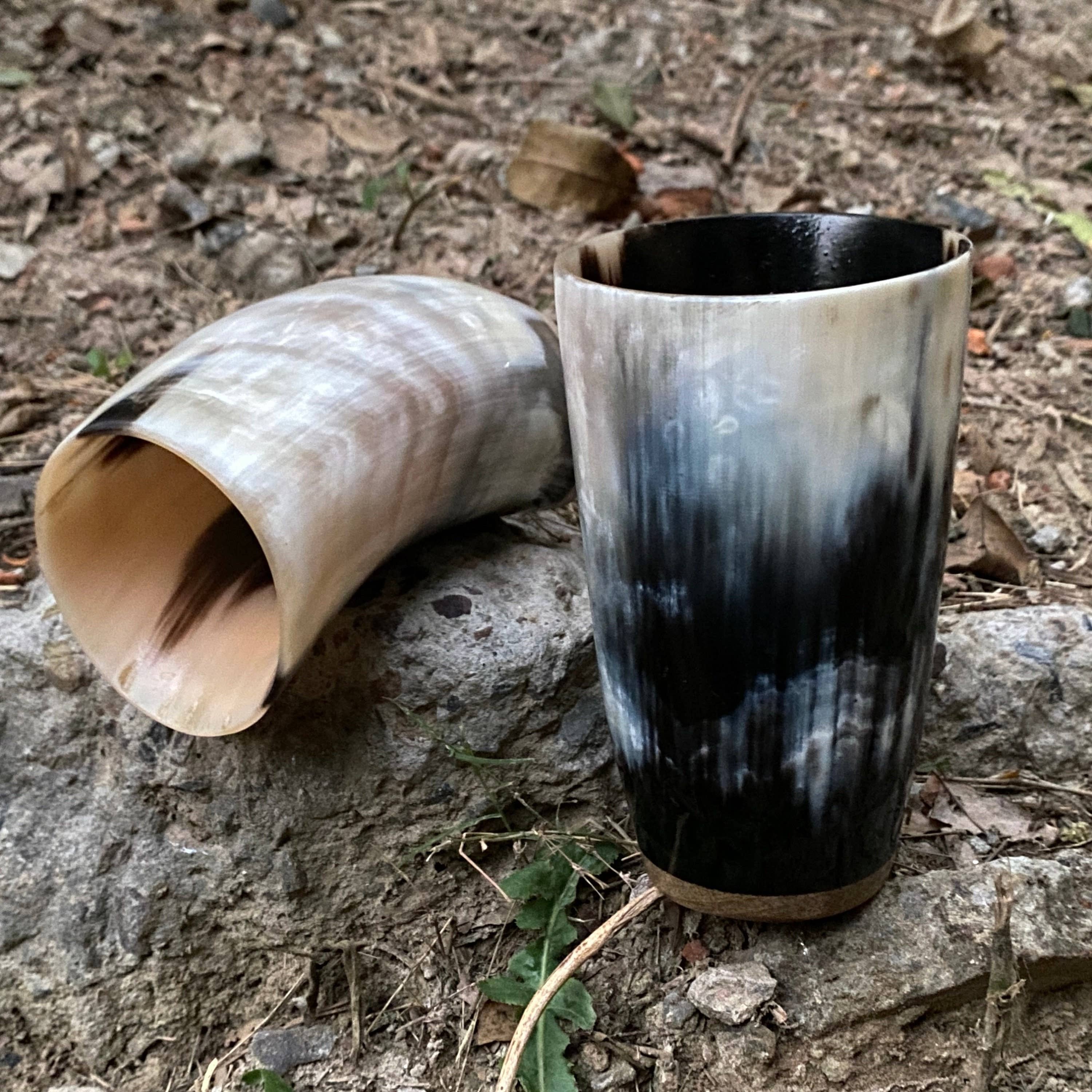 Drinking Horn Mead Cups | Free Personalization Engraving