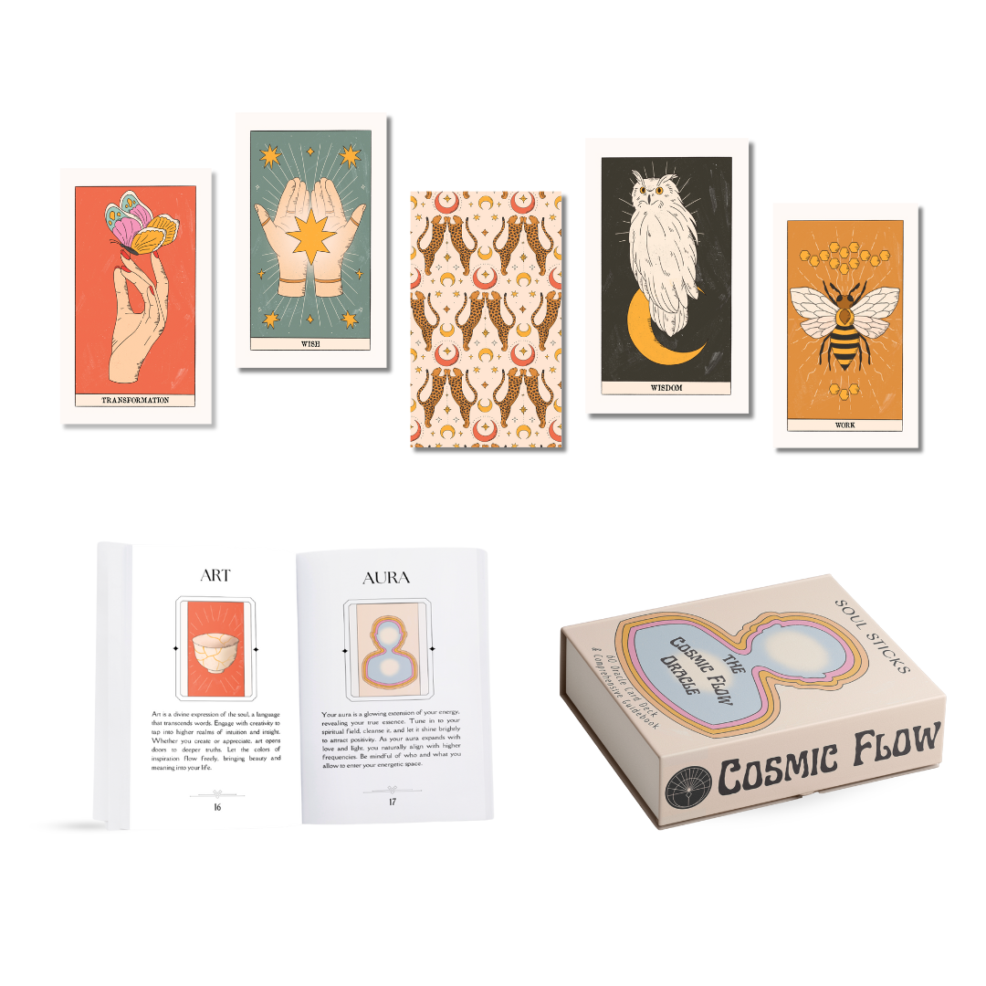 The Cosmic Flow Oracle Card Deck & Guidebook