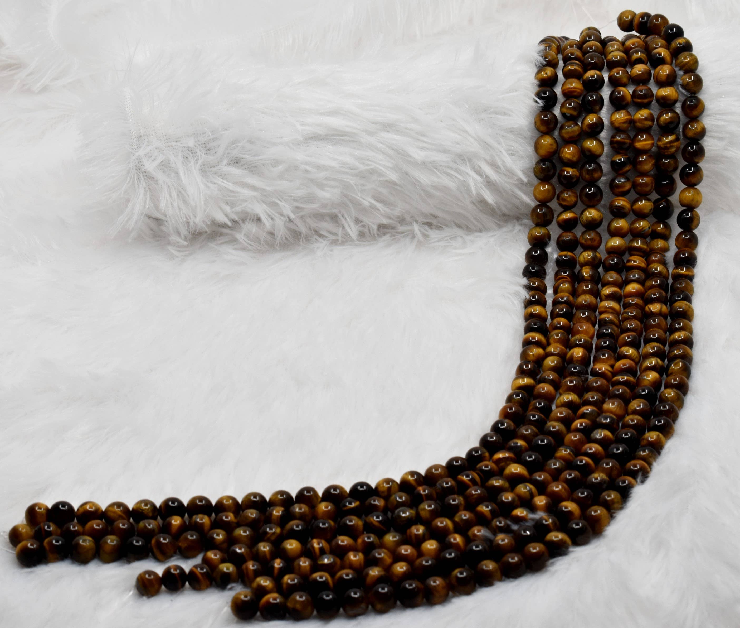 Tiger Eye Beads 8mm | Natural Gemstone Beads for Jewelry Making