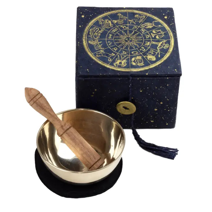 4" Astrology Meditation Bowl Box