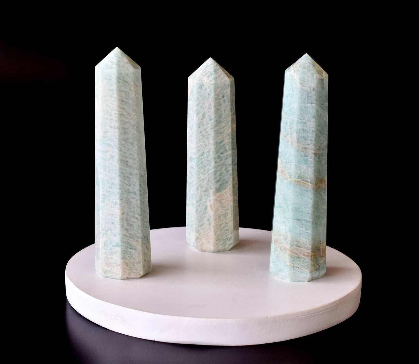 Amazonite Crystal Tower | Healing Obelisk Point | Natural Gemstone Tower