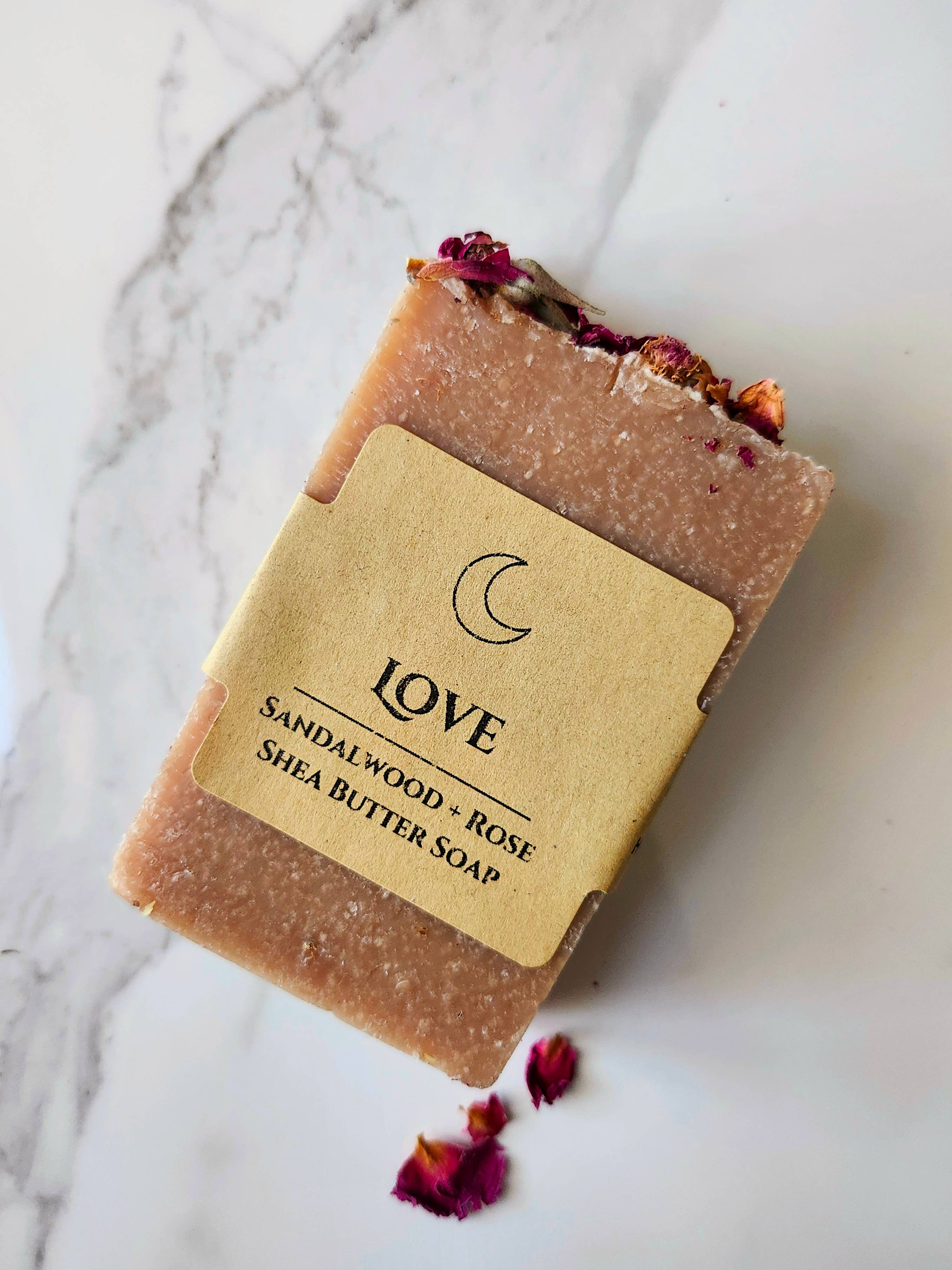 Sandalwood + Rose Organic Shea Butter Love Soap – Ritual Bar Soap, 4.8oz