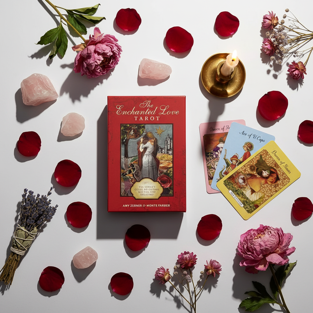 Enchanted Love Tarot Flat Lay
