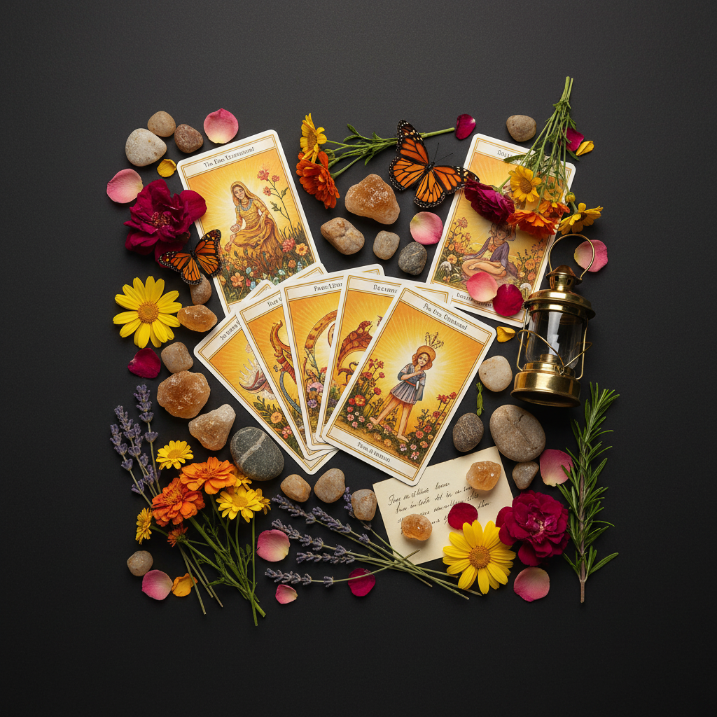 Everyday Enchantment Tarot Flat Lay