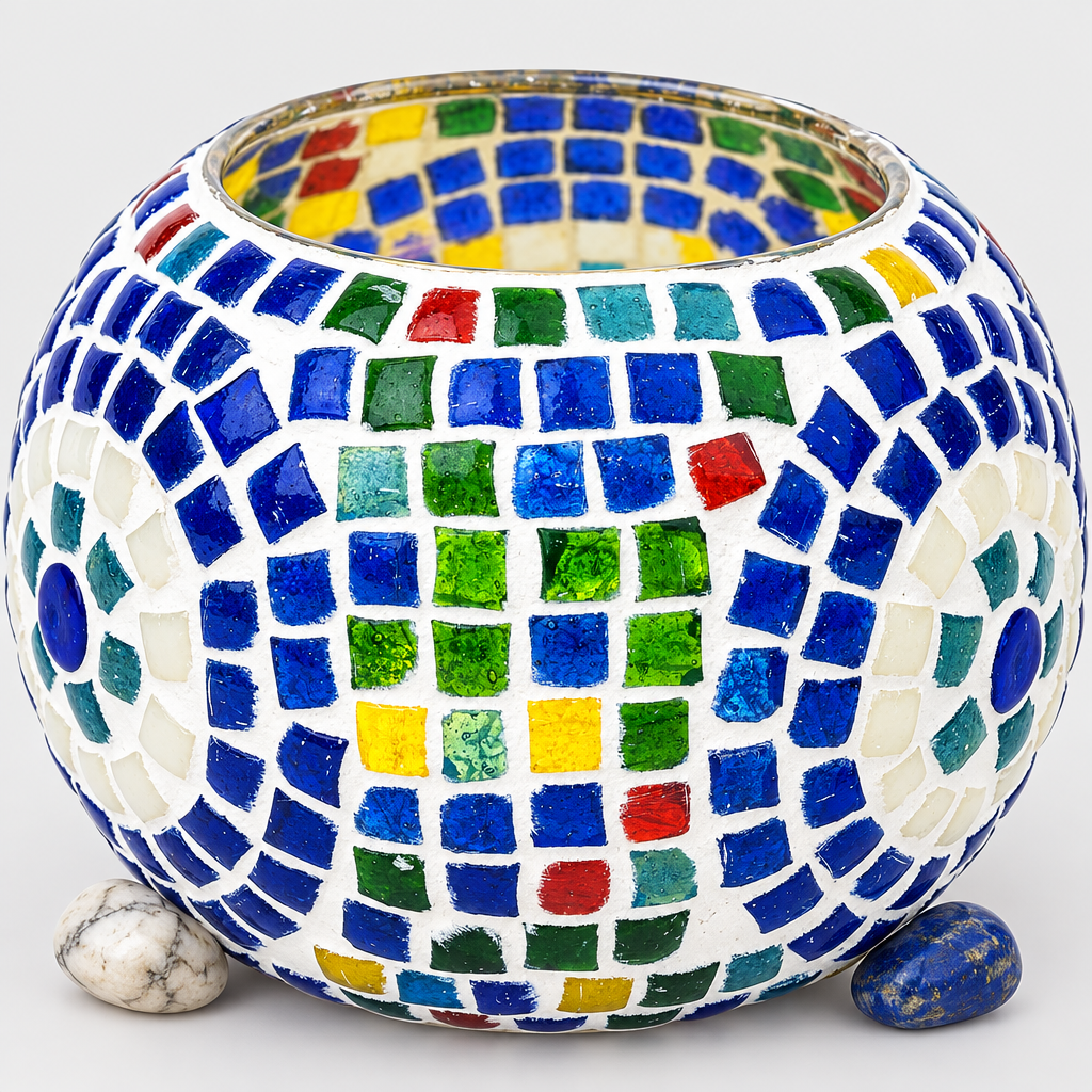 Evil Eye Mosaic Candle Holder hero